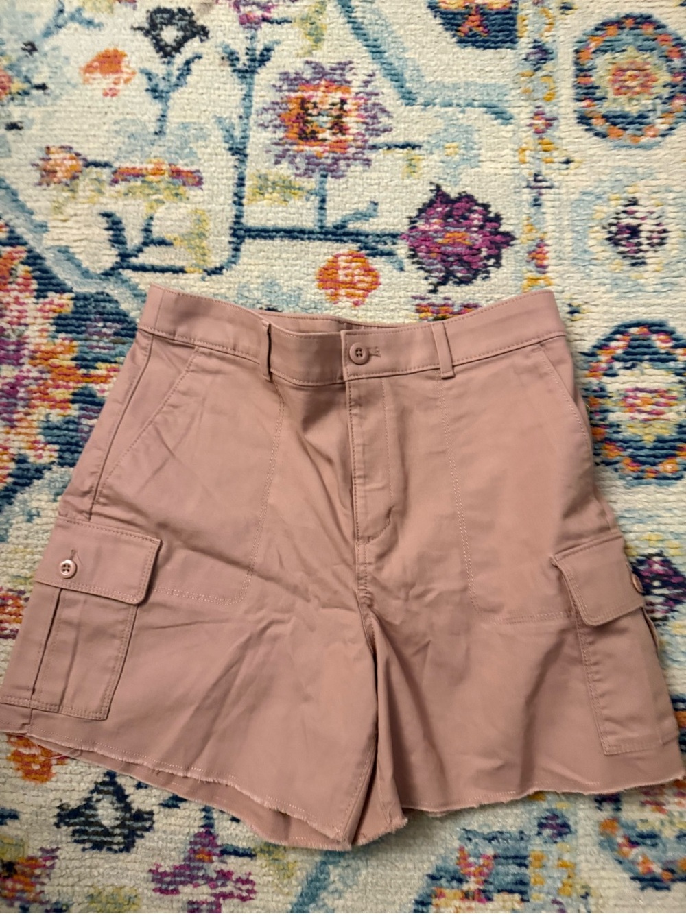 LOFT Mauve Pink Cargo Shorts